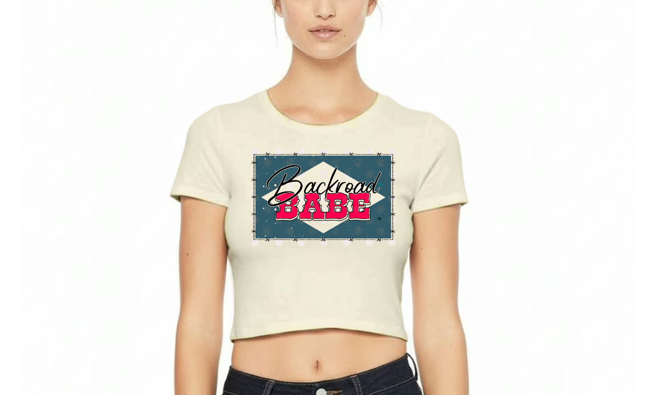 Short sleeve crop top Backroad Babe Crop Top