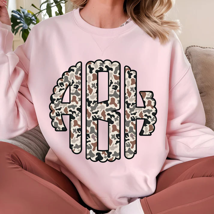 Camo Monogram Transfer